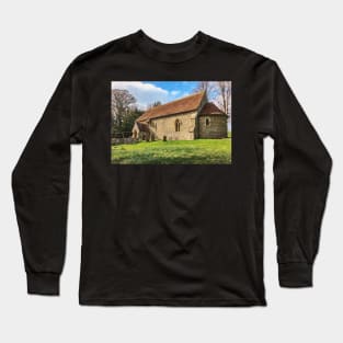 Swyncombe Church in Springtime Long Sleeve T-Shirt